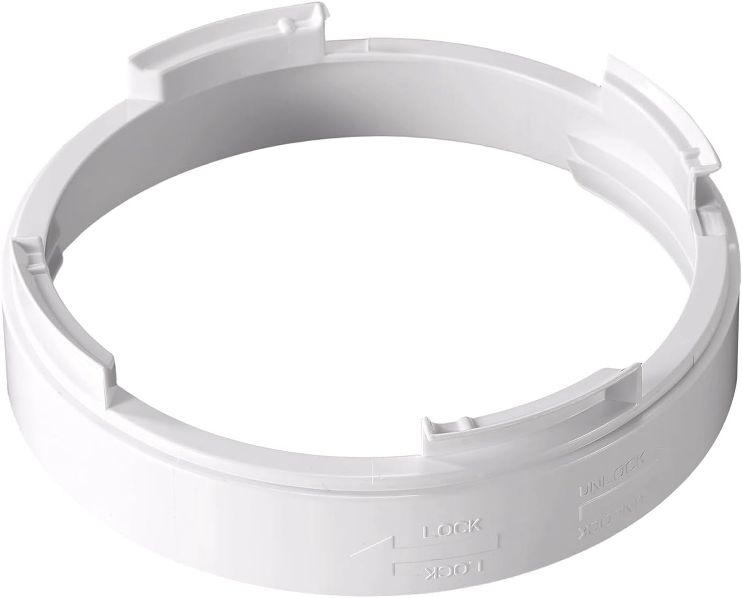 15cm Draagbare Airconditioner Afvoerslangkoppeling | Ronde AC Slangkoppeling met 4 Clips Kunststof Verlengadapter voor Mobiele Airco Raamadapter en Airconditioner Accessoires