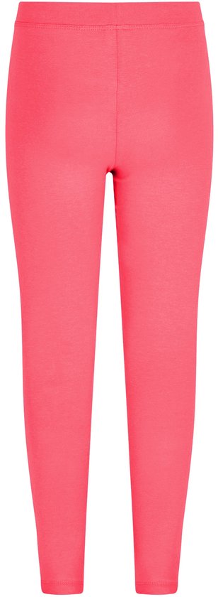 Felrode legging met elastische tailleband.