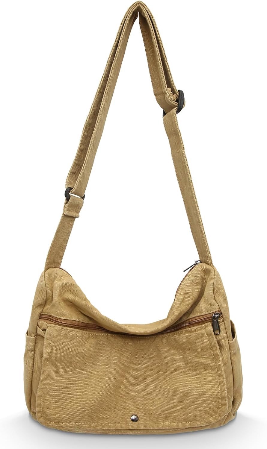 Unisex Canvas Schoudertas van Oxford Stof voor Dagelijks Gebruik, Kantoor en Reizen met Ruime Opbergruimte