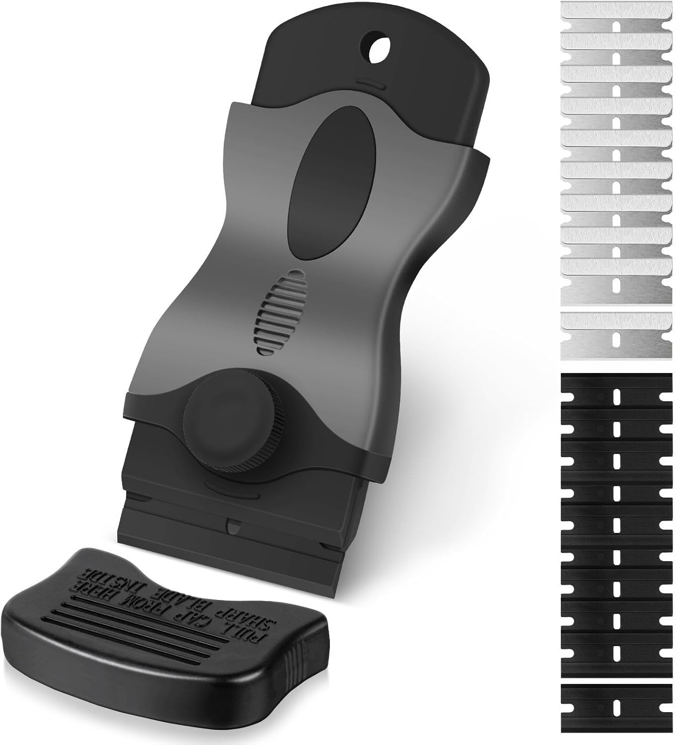 Stabiele Hob Scraper Set voor de Keuken, Inclusief Keuken Scraper en Reinigingsgereedschap, 5.08 x 5.08 cm