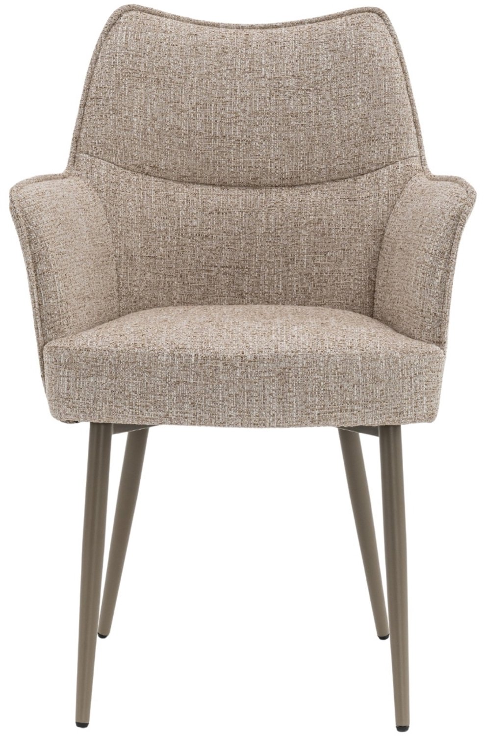 DÉJA Living Eetkamerstoel Zayn - Beige/Taupe - Zithoogte 47cm - Set van 2