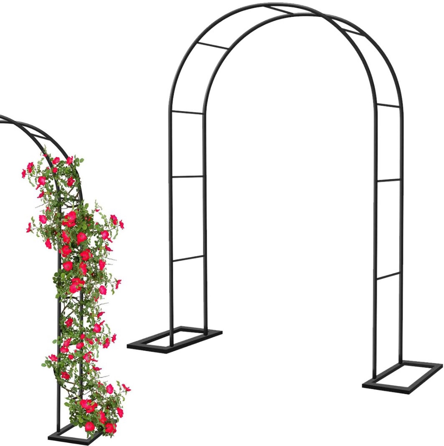 DailySupplies® Metalen Tuinboog - Rozenboog - Trellis voor Planten-Zwart