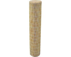 Natuurlijk rietscherm - Terrasafscheiding - Privacy creëren - Handgeweven kwaliteit - 80 cm x 1000 cm - Natuurlijk