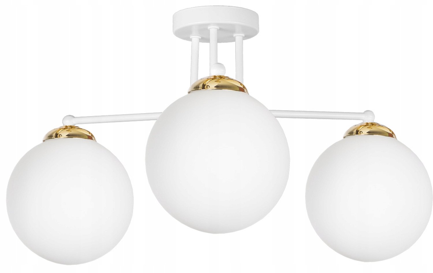 Gouden Loft Plafondlamp met Glazen Bollen - LED E27