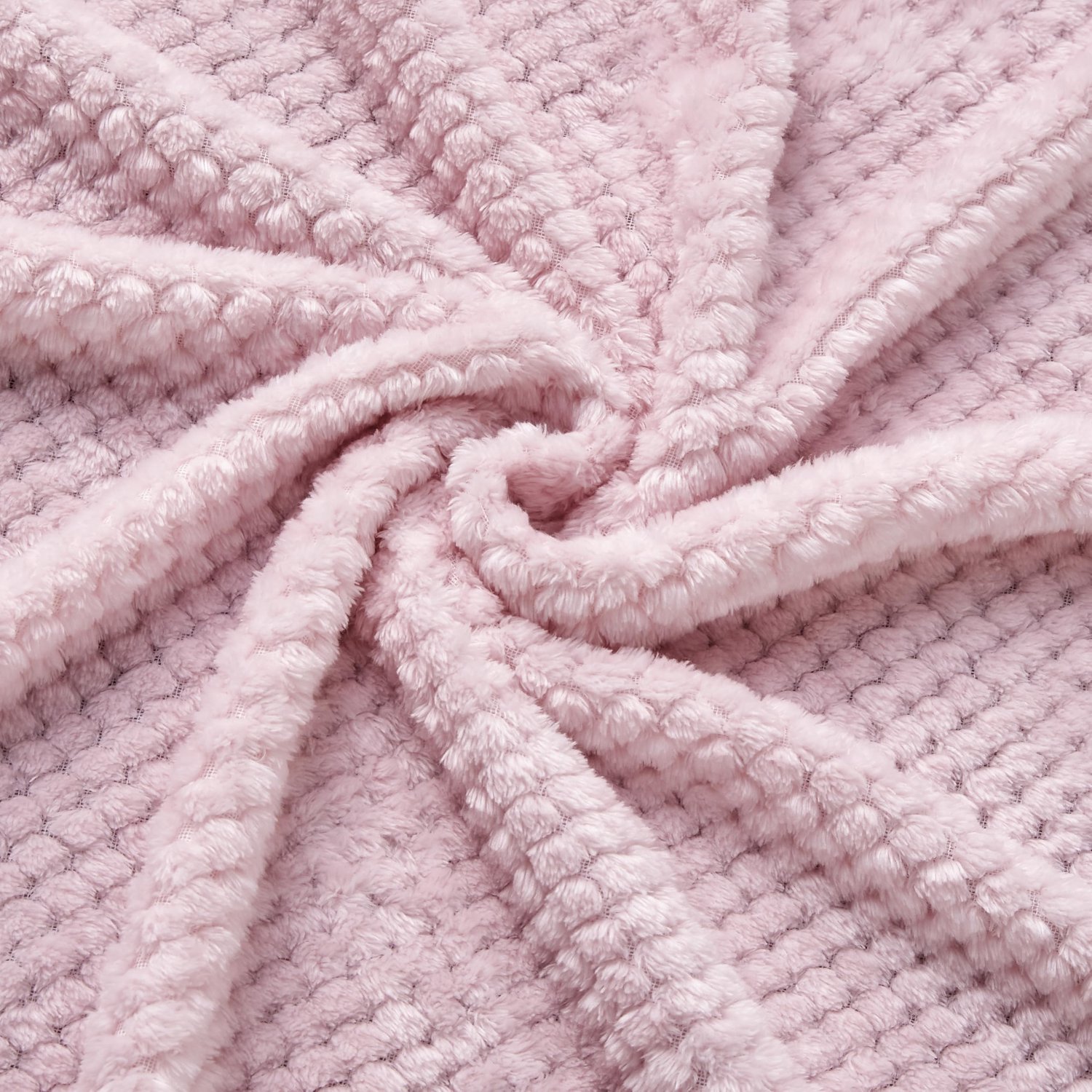 CREVENT 2 stuks 75 cm x 100 cm schattige gezellige pluizige warme babydekens voor zuigelingen peuters beddengoed wieg kinderwagen - giraf + roze