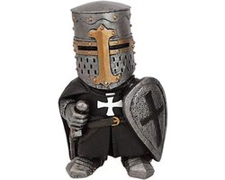 Medieval Statue of the Knight gnome Miniature Medieval European Crusader Decoration, Resin Decoration, Garden - ShopVlot