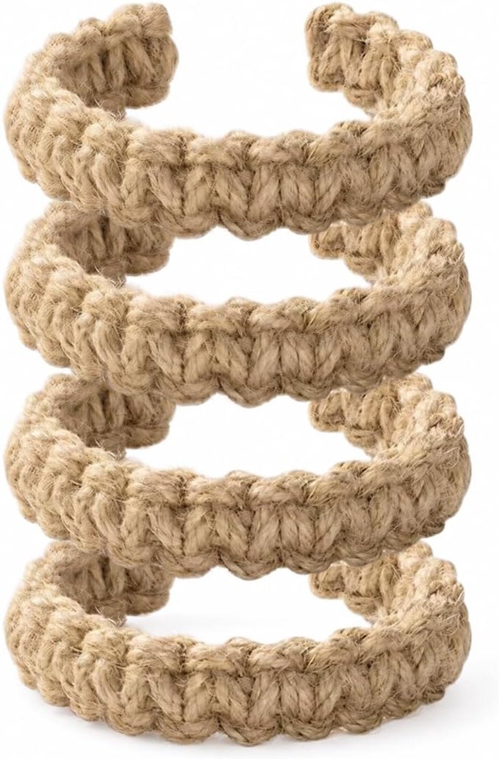 4 stuks gordijnband, katoenen linnen, houders voor gordijnen, handgeweven, geschikt voor woondecoratie (bruin) - ShopVlot