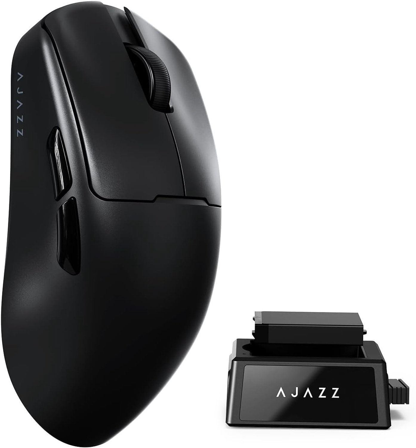 Ultralichte Draadloze Gamingmuis met Verwisselbare Batterij, 32000 DPI Sensor en Oplaadstation voor PC en Mac, Ideaal voor Gamers en Thuisgebruik