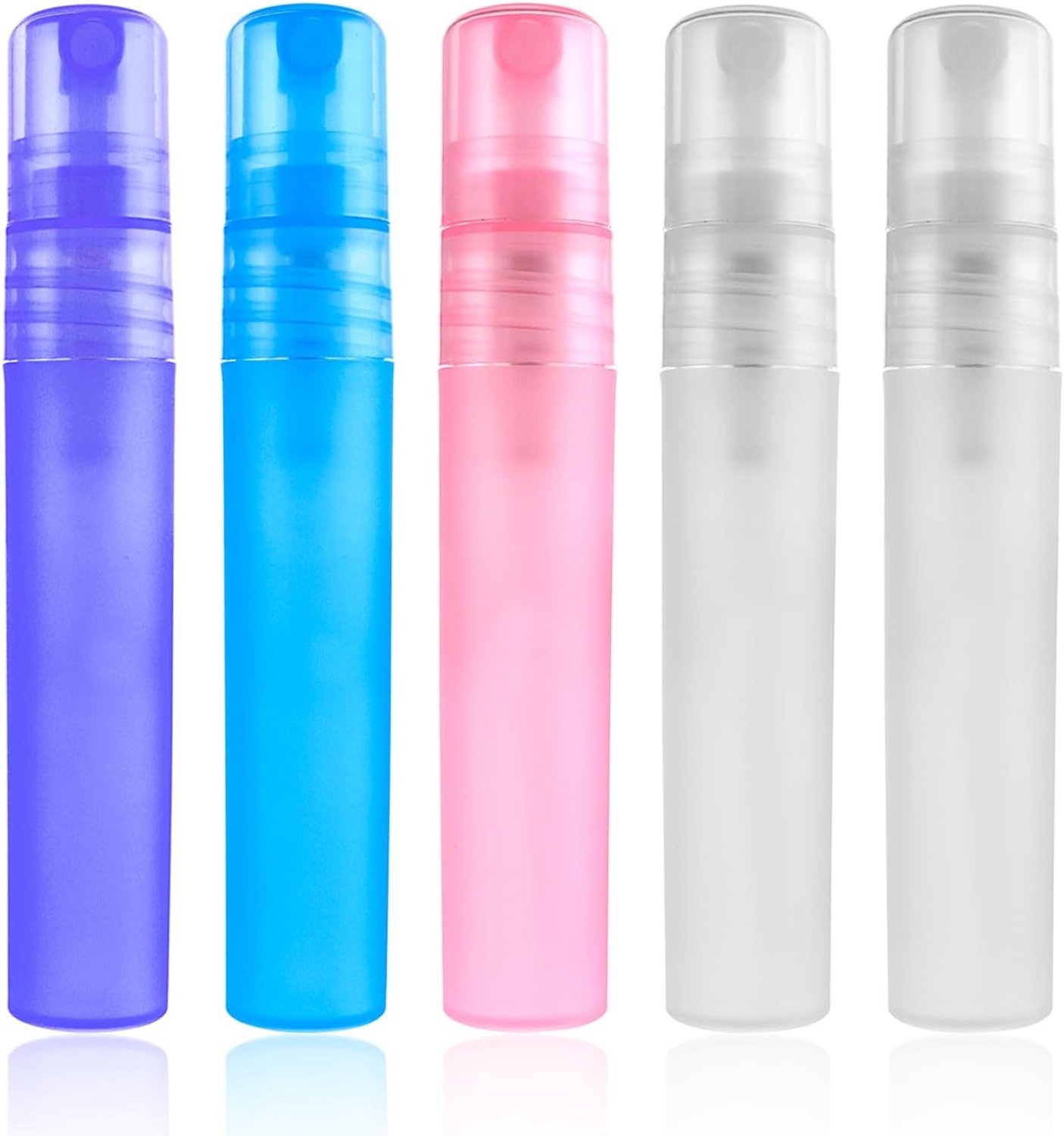 Mini draagbare sprayflessen, navulbare parfumflessen voor onderweg, lege flessen voor make-up en reisaccessoires (5-pack)
