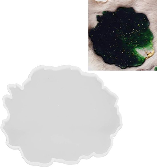 2 Stuks Coaster Siliconen Coaster Laat Hars Coaster Maken Handgemaakte Ambachtelijke Decoratieve Ambachten Onderzetters Lade Basis (Form 2) — afbeelding 4