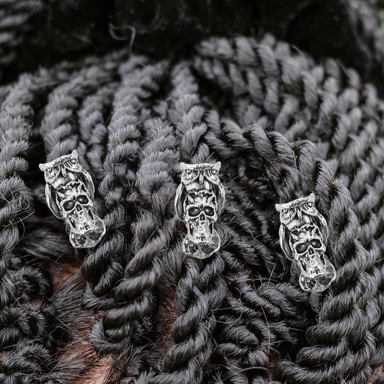 10 Stuks Delige Metalen Haarmanchetten met Grote Opening voor Vlechten Dreadlocks Duurzame Dreadlock-accessoires voor Vrouwen Mannen Realistische Haarkralen voor Creatieve Styling — afbeelding 5