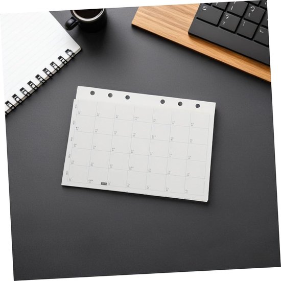 4 Stuks Planner Navulpapier Voudige Kalenderpagina Duurzaam Agenda-inzetstuk voor Persoonlijk Dagelijks Gebruik Zakelijke Planning — afbeelding 5