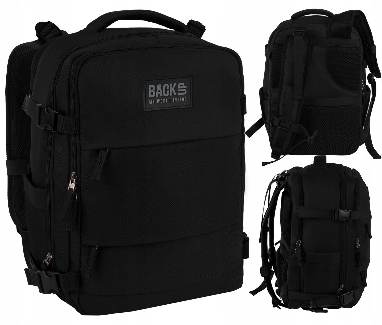 BackUp K56 Handbagage Rugzak 40x30x20cm - Zwart