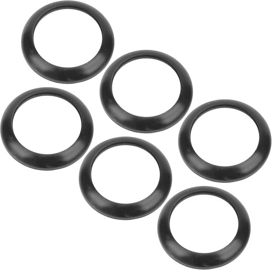 60 stuks 15 mm siliconen afstandhouders (zwarte ringen) voor hengelgrepen. — afbeelding 2