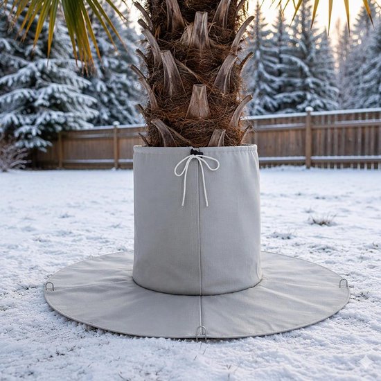 2 stuks winterbescherming voor palmen wortel: 30 × 30 × 100 cm winter plantenbeschermzak van vliesstof aluminium isolatiewatten, palmwortelbescherming voor planten en bomen tot 30 cm diameter — afbeelding 4
