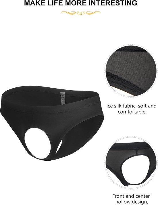 Tanga mannen sexy slip voorkant open onderbroek heren — afbeelding 3