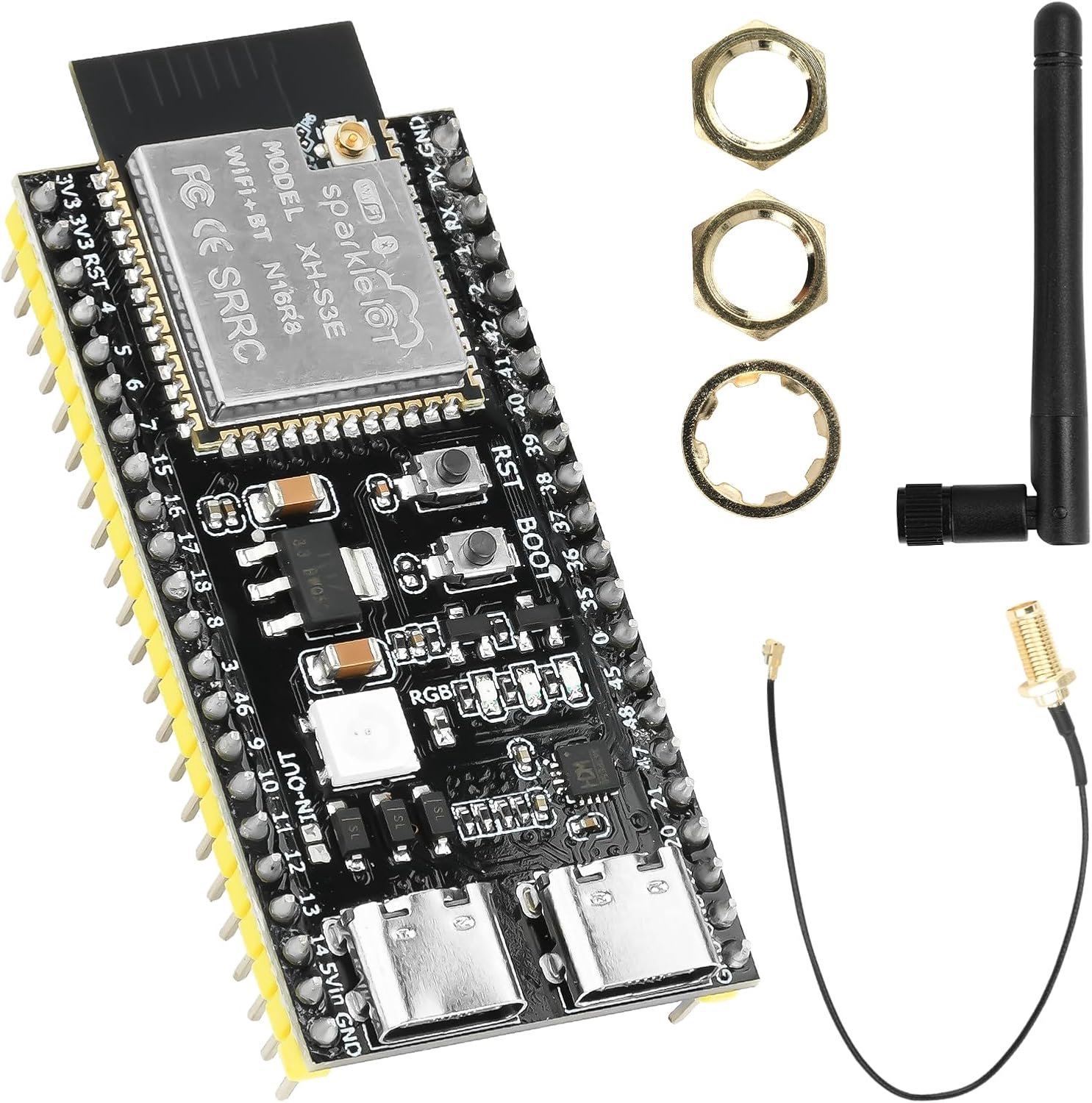ESP32 S3 ontwikkelbord - Dual-core 240MHz - WiFi en Bluetooth 5.0 - Ideaal voor Arduino projecten - ShopVlot