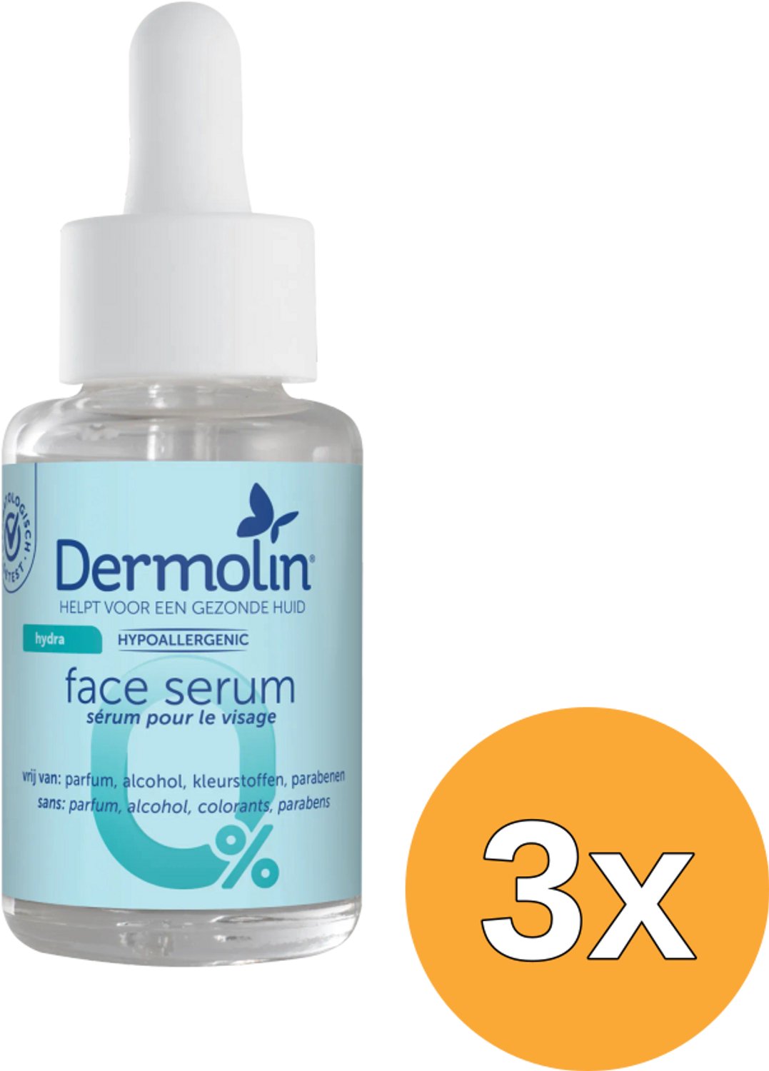 3x Dermolin Serum Hydra met pipet (30 ml)