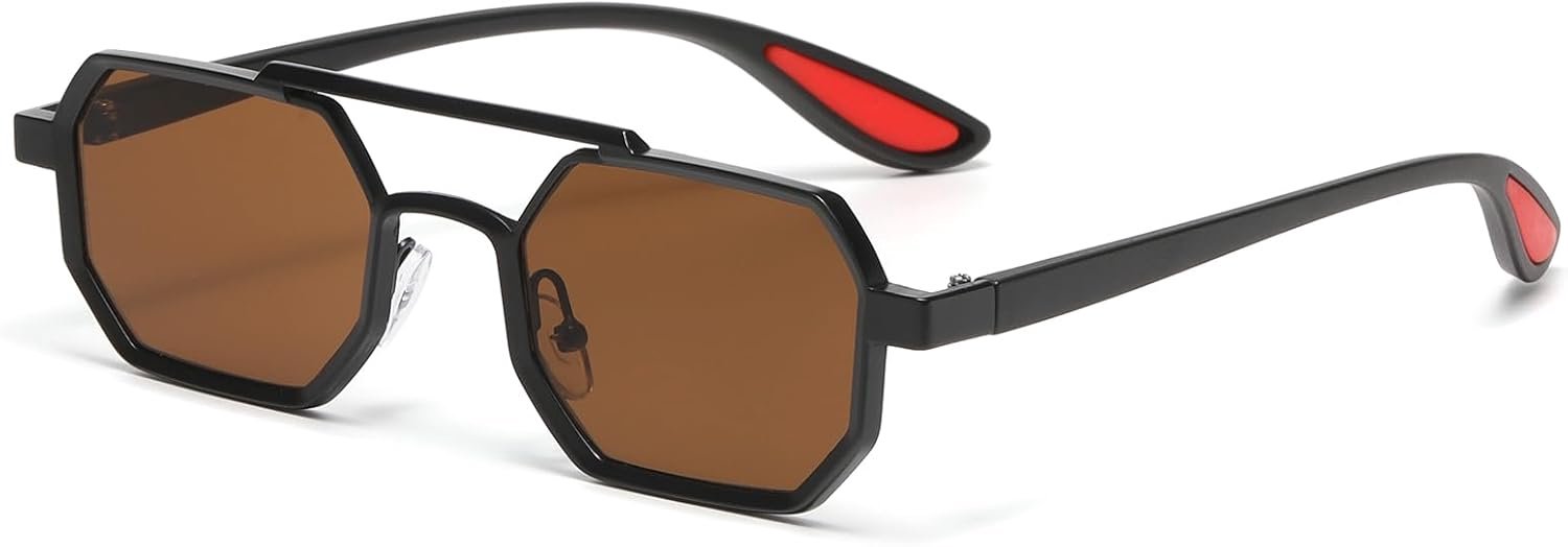 Zonnebril Retro - Klein Vierkant - Metaal - UV400 Bescherming - Stijlvolle Vintage Look - ShopVlot