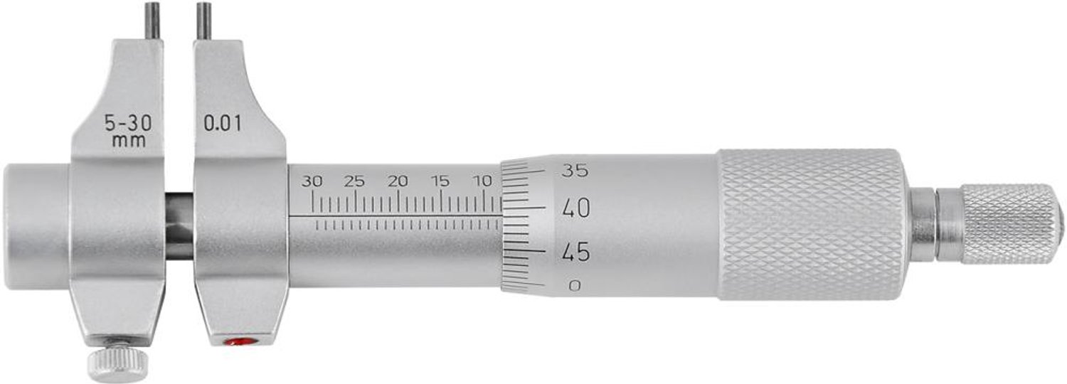 Binnenschroefmaat met HM-meetvlakken 5-30mm FORTIS