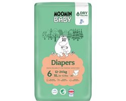 Muumi Baby Eco Luiers - Maat 6 - 12-24 kg - 34 stuks - Parfumvrij