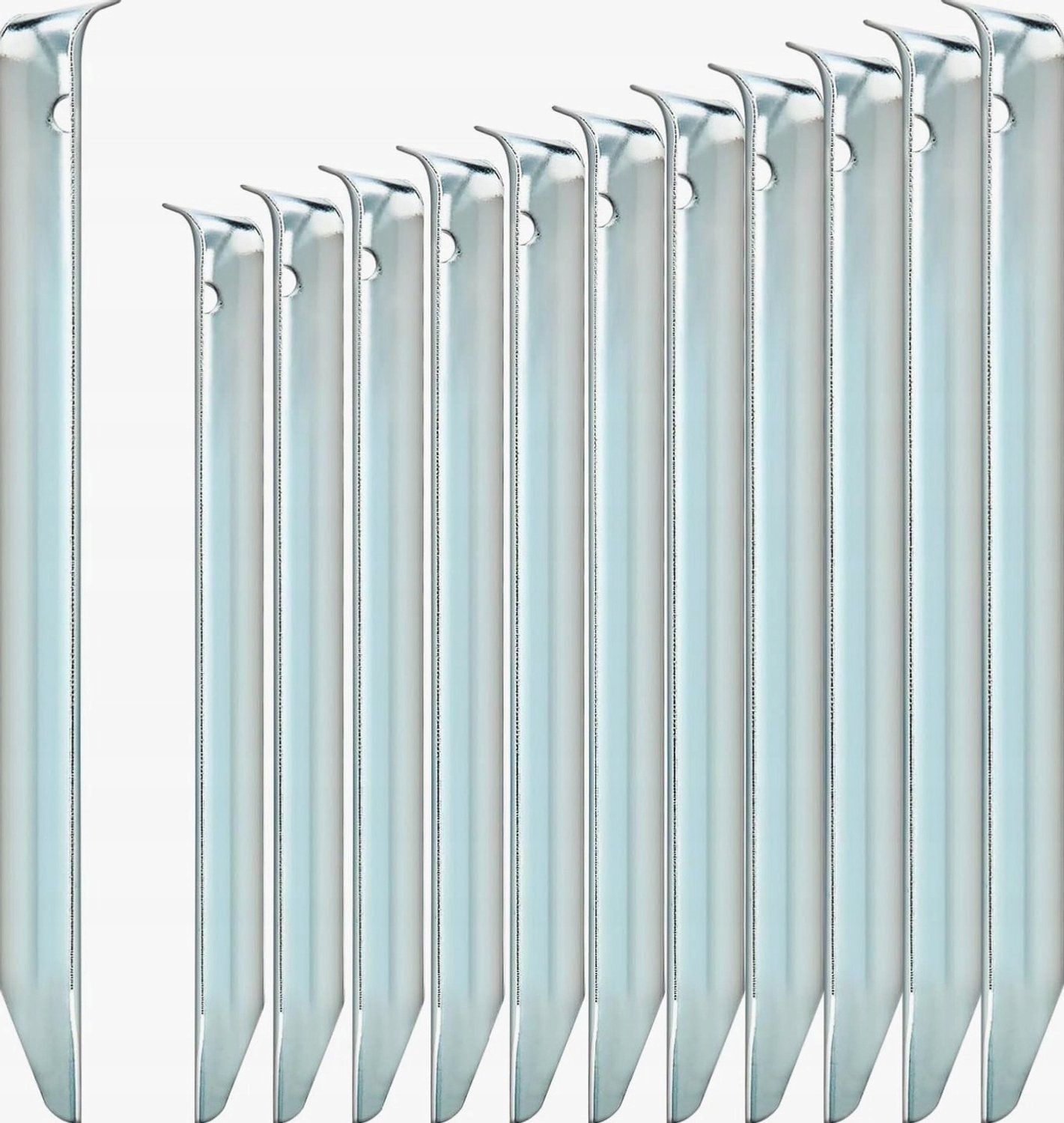 Stevige Grondpennen 12 Stuks 17cm Staal voor Tenten en Paviljoens
