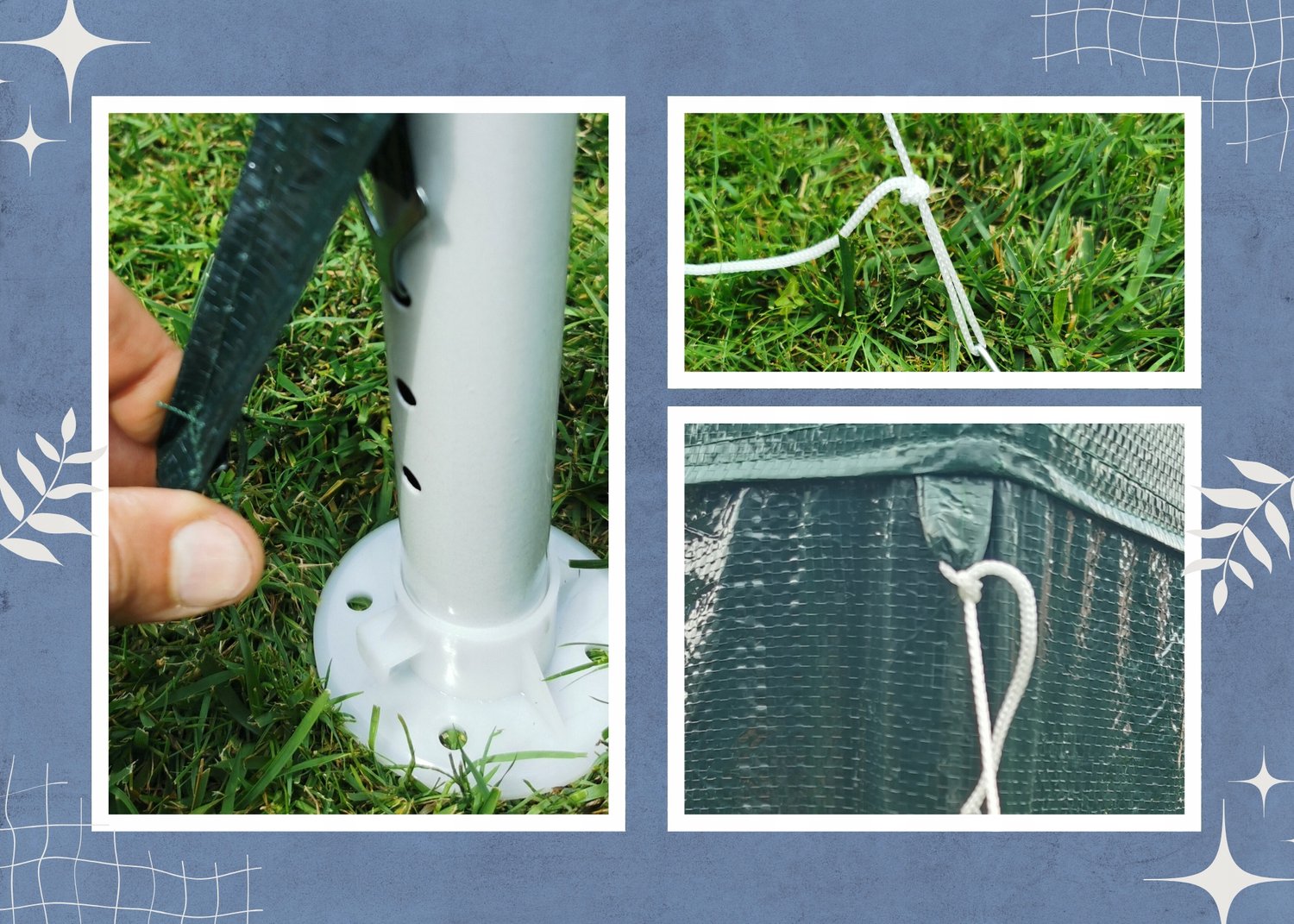 Klik Tent 3x3 Wit met 4 Wanden - Paviljoen voor Tuin & Handel