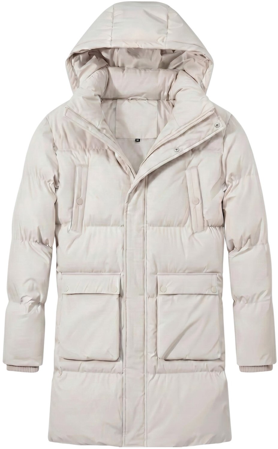 Lange Puffer Jas Heren - Heren Jas Winter - GS13361 - Beige
