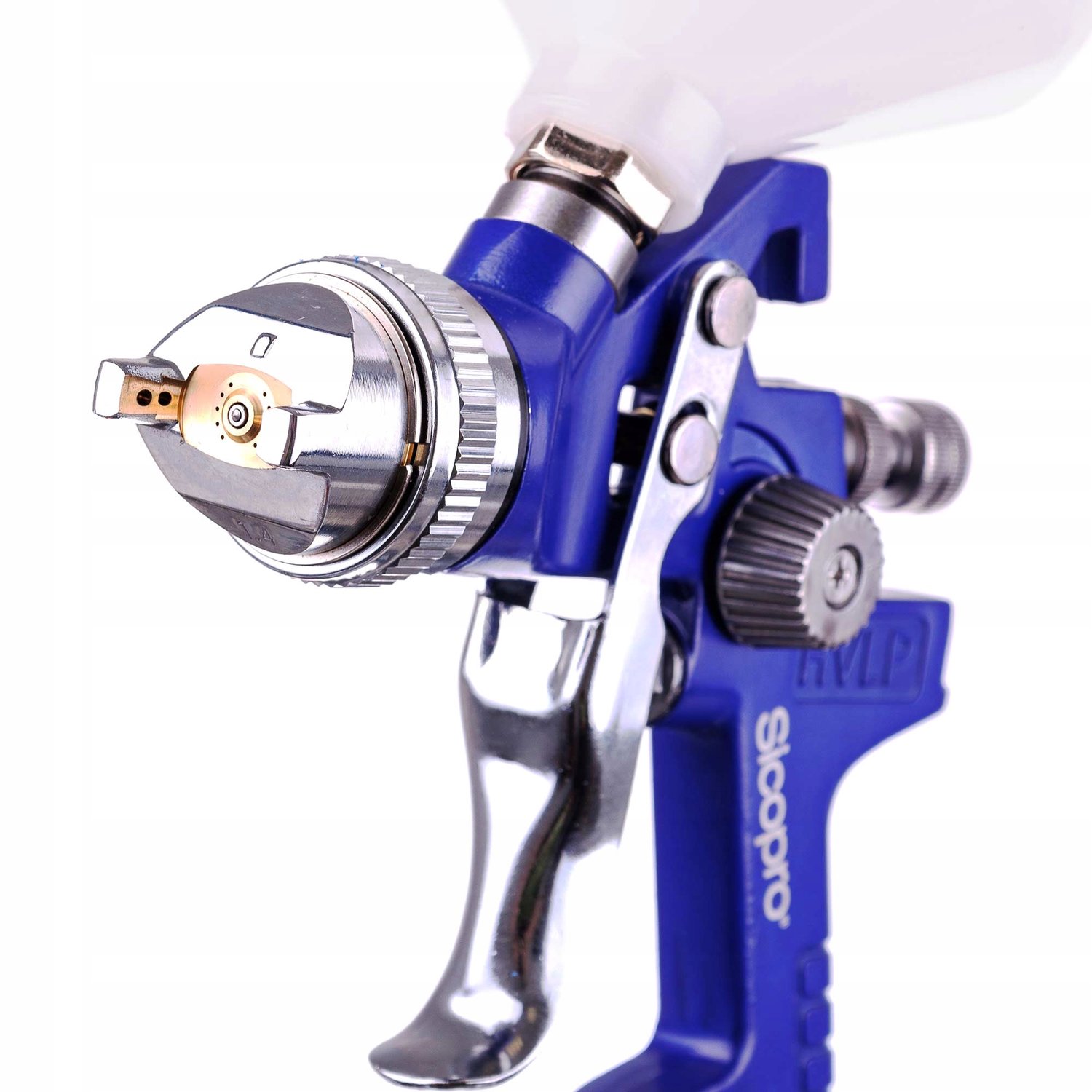 HVLP Verfspuitpistool Set 600ml, 1.4 & 1.7mm Spuitmonden, Regelbaar