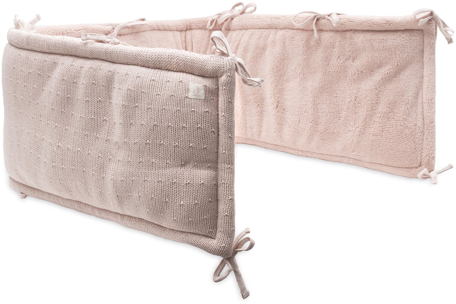 Jollein Boxbumper 180x30cm Sprinkle Knit Silk Rose