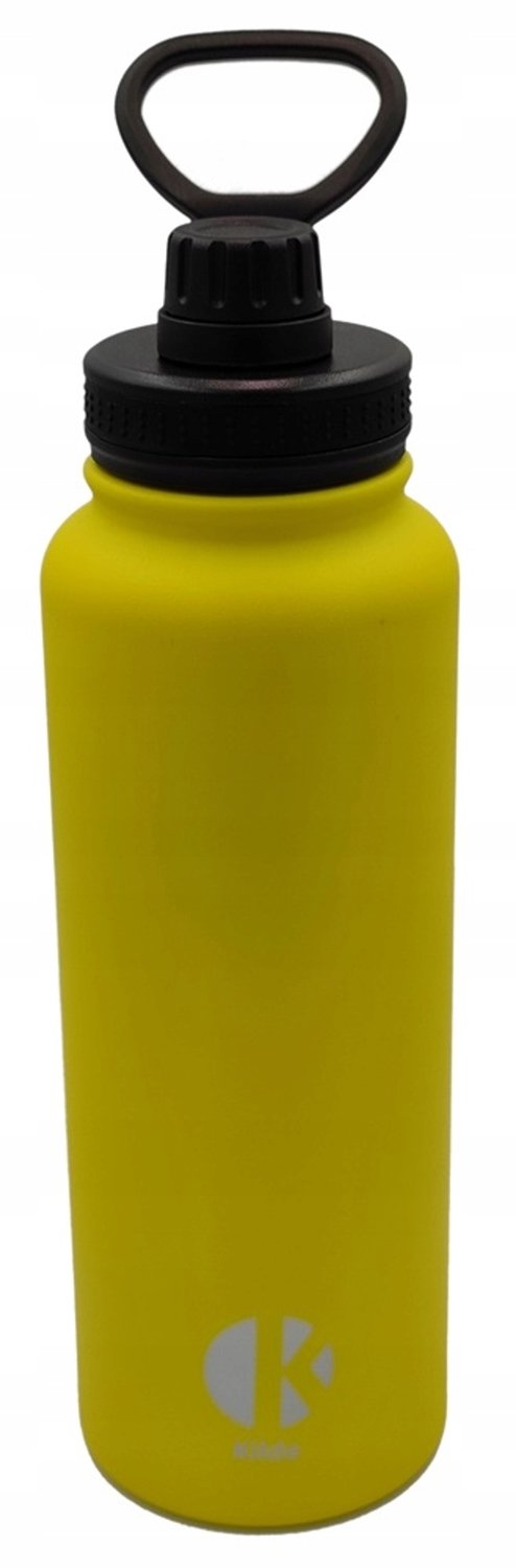 Merkloze Thermosfles RVS Geel 1120 ml - Houdt Drankjes Warm/Koud