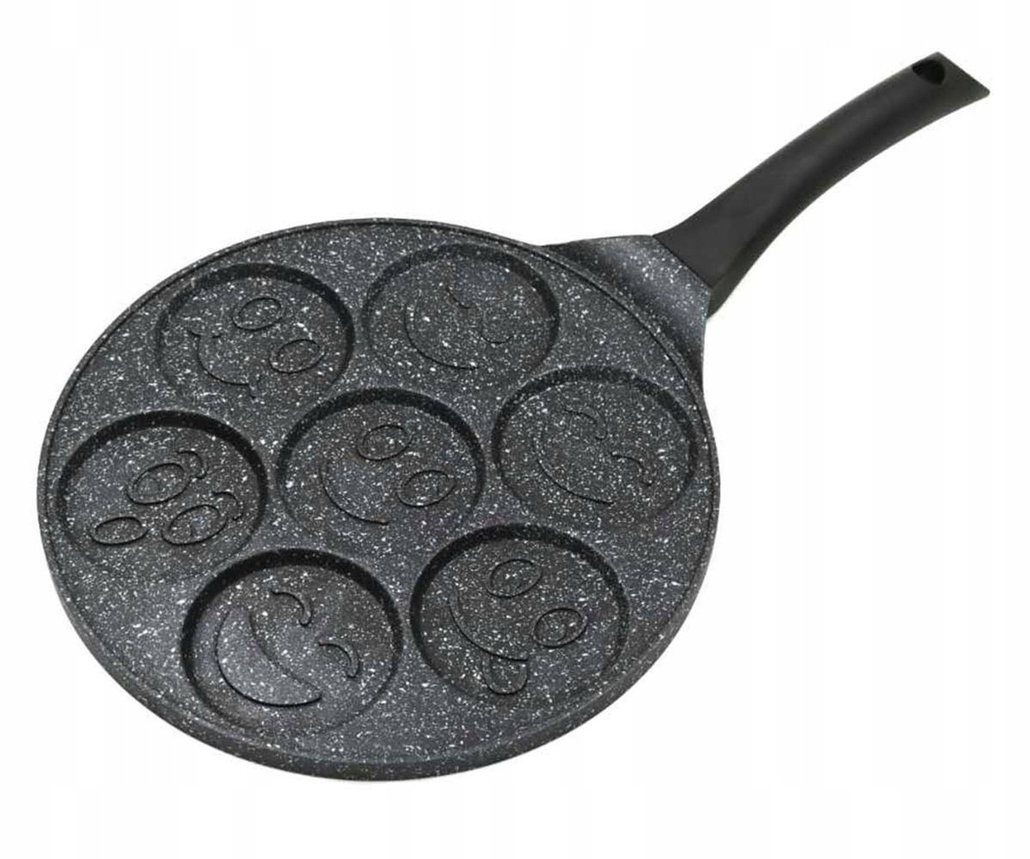 Pannekoekenpan met 7 smiley's - Geschikt voor inductie