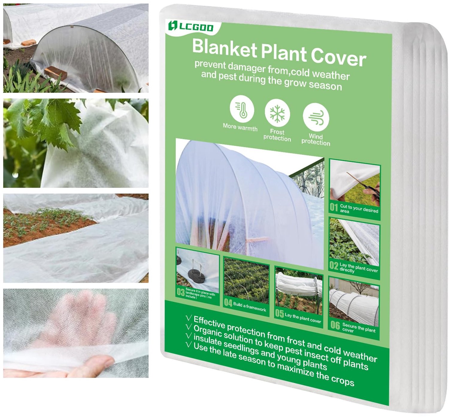 Famanu - Wintervlies voor planten - Vorstbescherming voor optimale plantbescherming - Wit 1 stuk