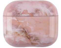 Telestore - hoesje geschikt voor AirPods 5 en AirPods 4 hard case cover - marmer patroon roze - TPU hoesje Beschermhoes - AirPods 5 en 4 Cover - AirPods 5 / 4 hoesje - Geschikt voor Apple AirPods 5 en AirPods 4