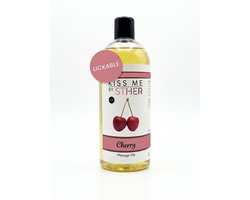 Sther Premium Massage olie en Glijmiddel 2-in-1 – Ontspannende Massageolie Erotisch – Kers – 500 ml – Nederlandse Productie