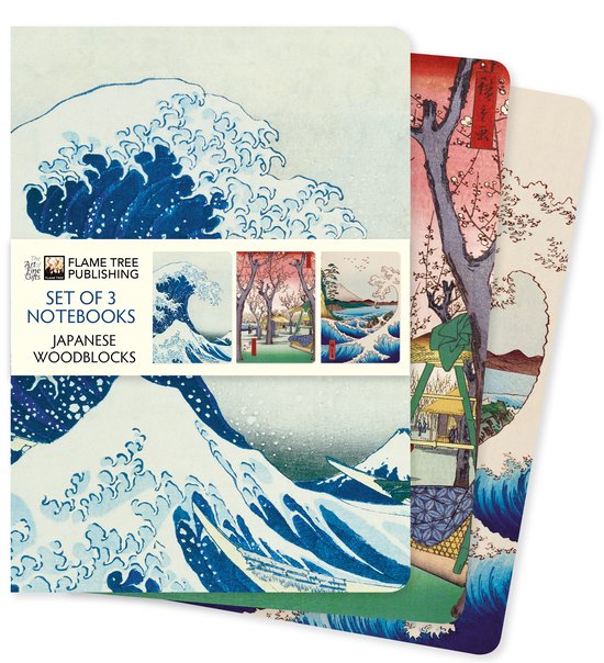 Standard Notebook Collection- Japanese Woodblocks Set of 3 Standard Notebooks