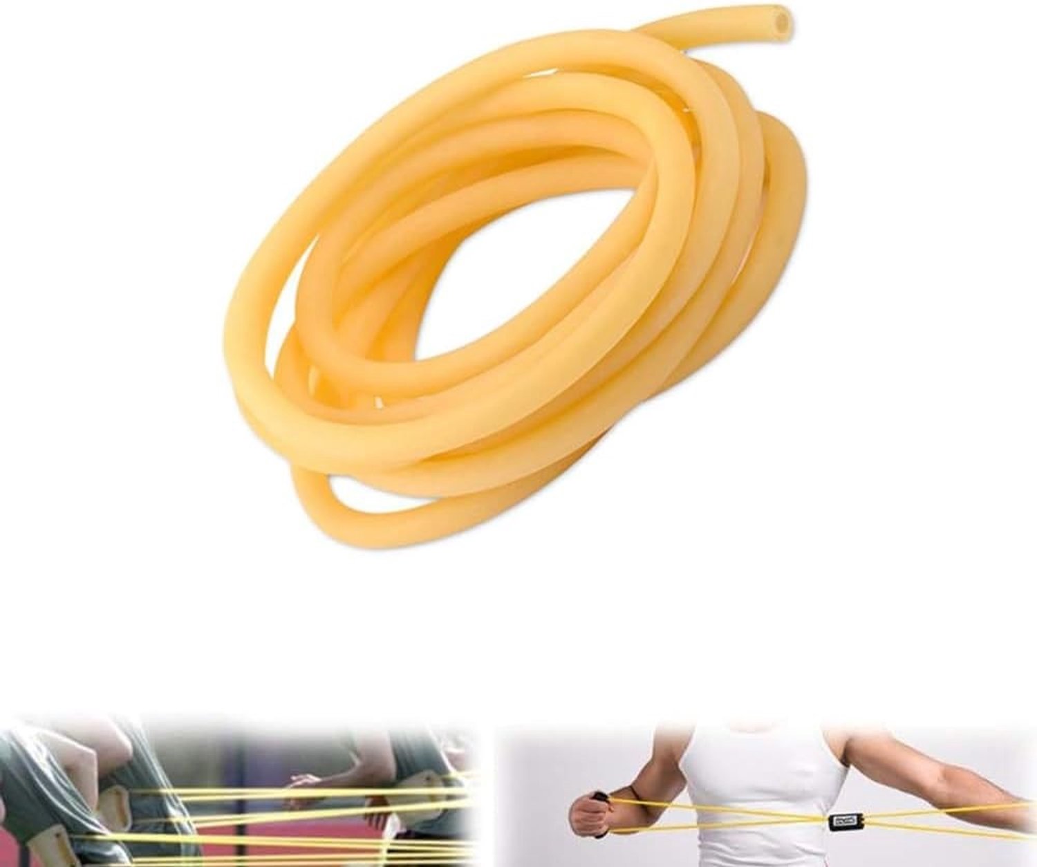 Natuurlijke latex slang van 3 meter met 3 mm binnendiameter, 6 mm buitendiameter en 1,5 mm dikte, groen, duurzaam en flexibel