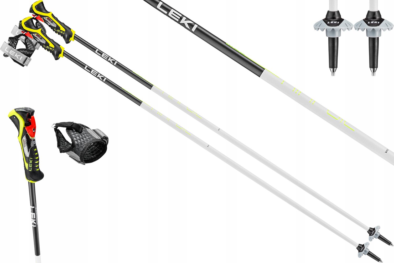 Leki Airfoil 3D ski stokken 120cm - Perfect voor korte bochten