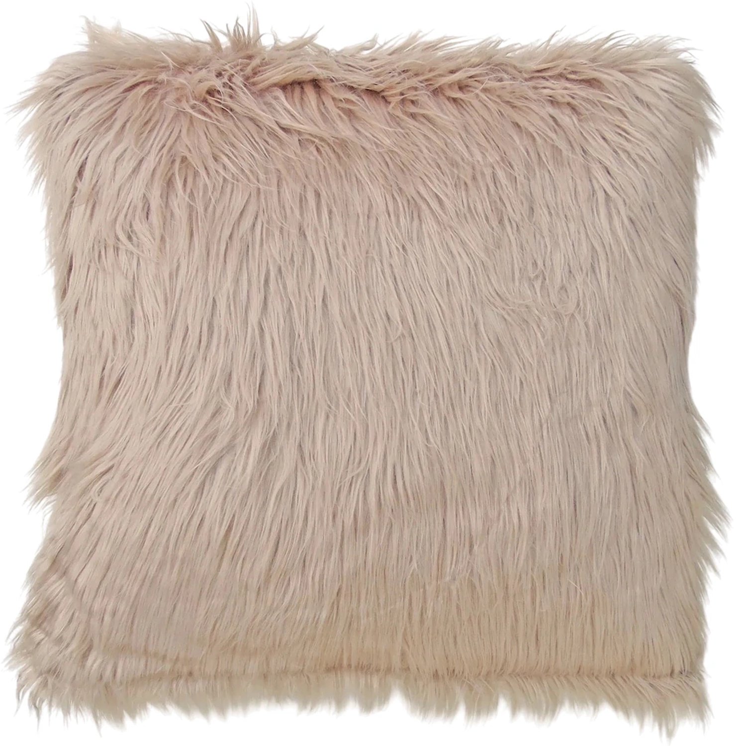 Lavandoux Bont Kussen - Imitatiebont Sierkussen - 50 x 50 cm - Beige