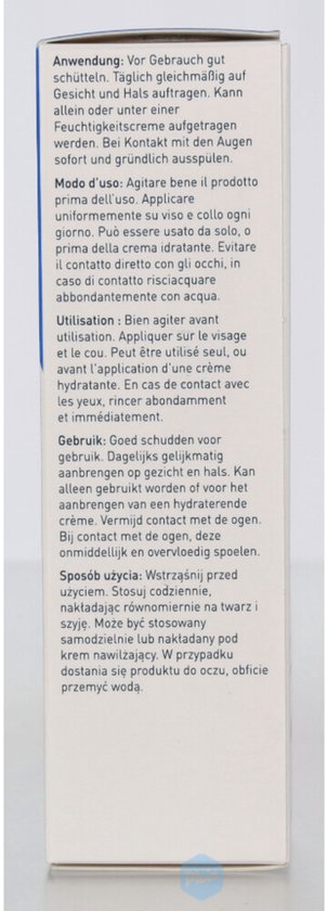 Achterkant van de CeraVe verpakking met productinformatie in meerdere talen, waaronder Nederlands.