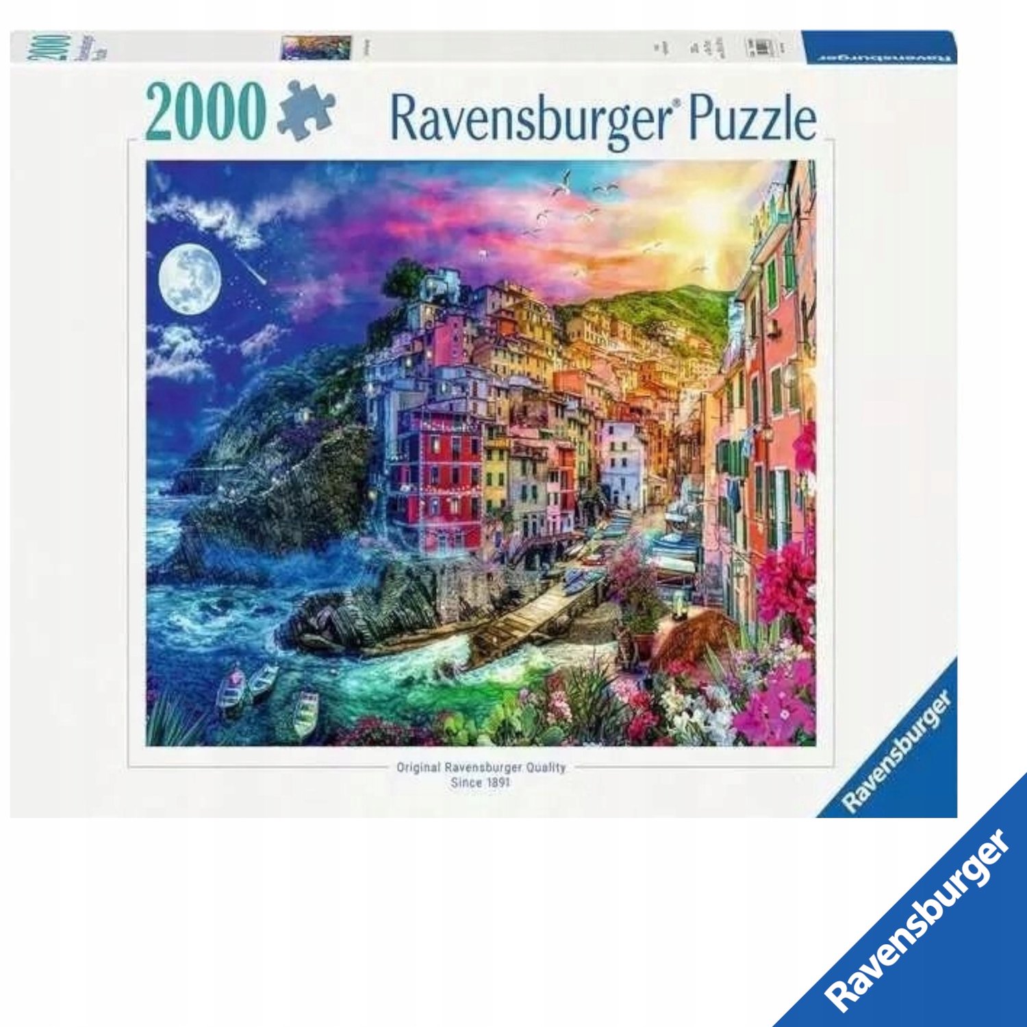 Ravensburger Puzzel 2000 Stukken: Kleurenfestival Cinque Terre
