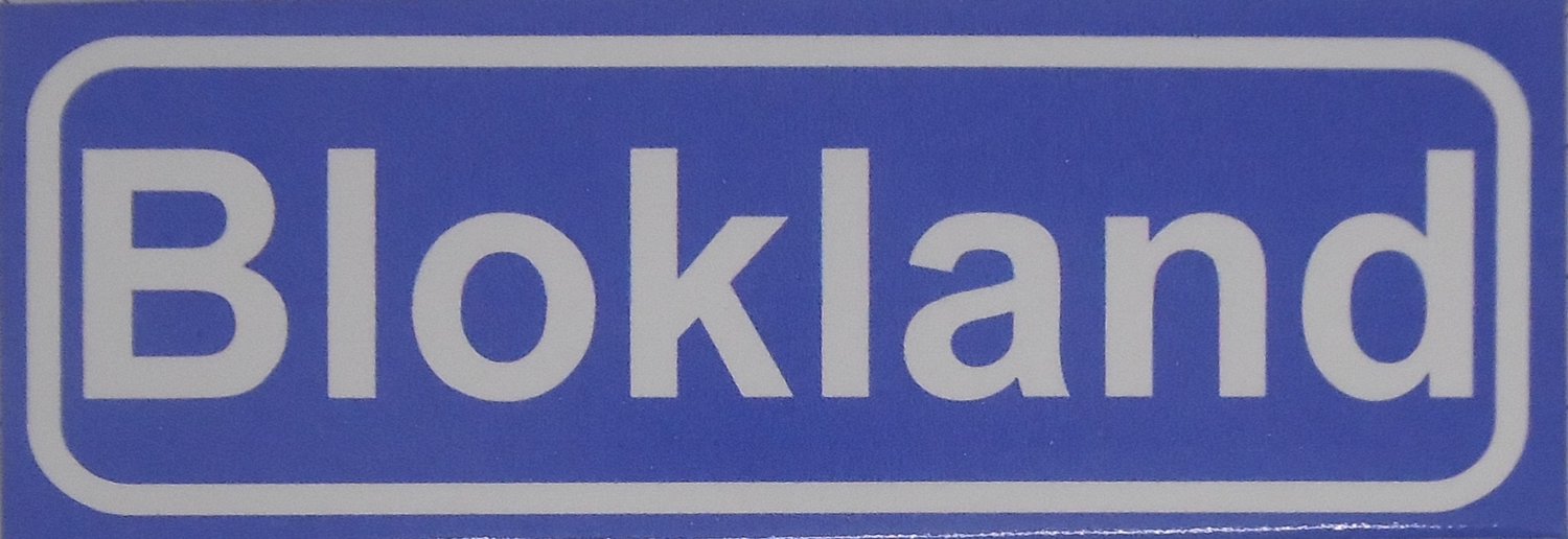 Souv© - koelkast magneet - plaatsnaam bord - kombord - souvenir - koelkastmagneetje - relatiegeschenk Blokland