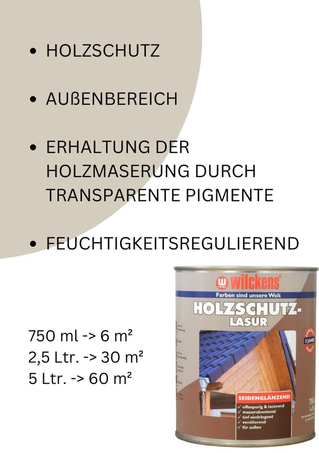 Wilckens Beits Zijdeglans Terpentine Noten 0,75 L