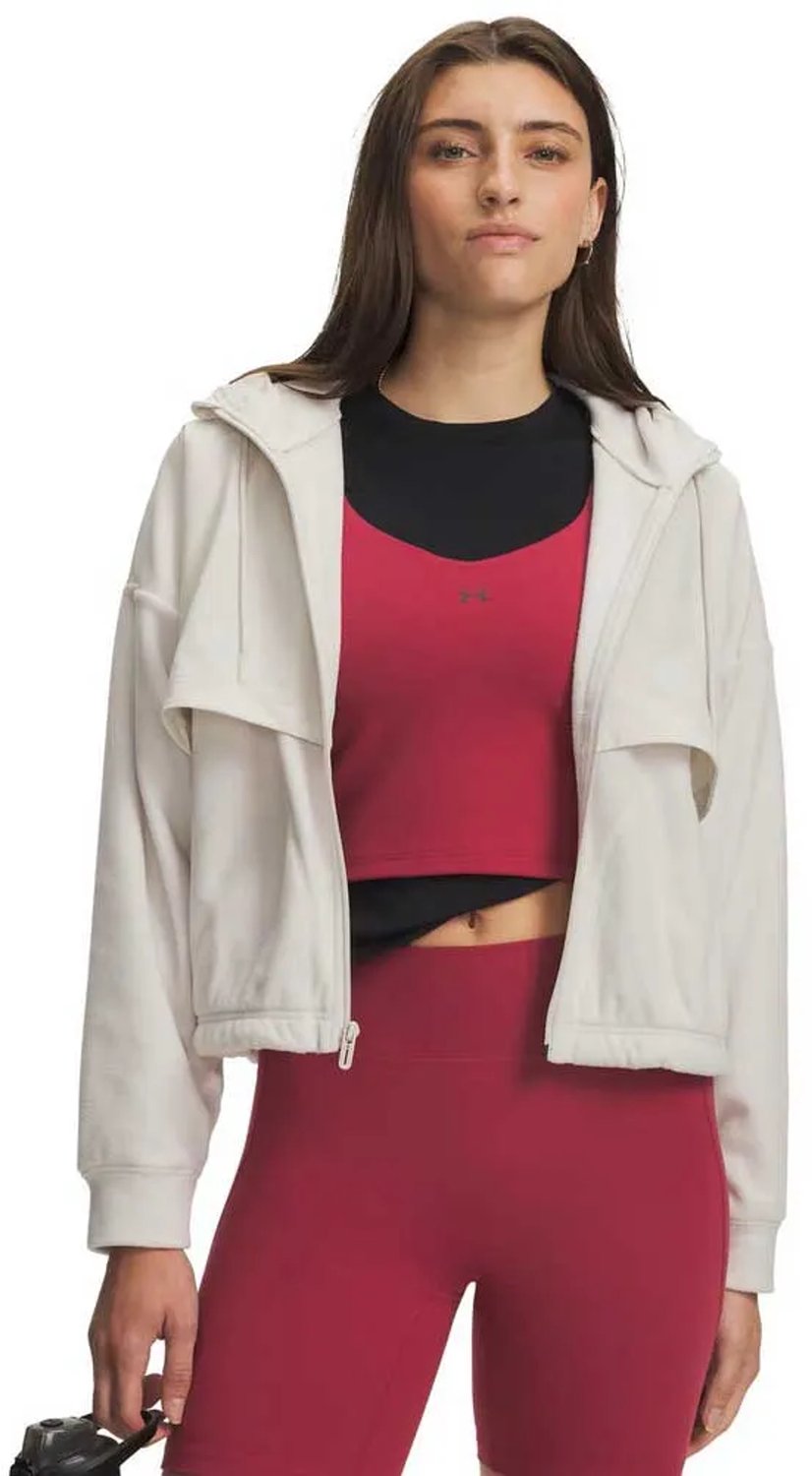 Under Armour Performance Fleece Sweatshirt Met Rits Wit M Vrouw