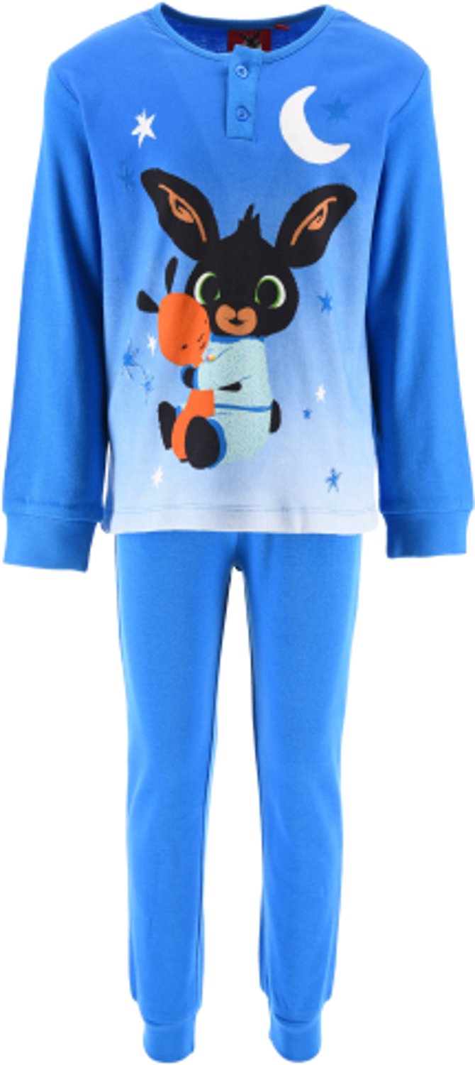 Bing Bunny Kinderpyjama - Jongens & Meisjes - Blauw - 100% Katoen - Lange Mouwen - Maat 128