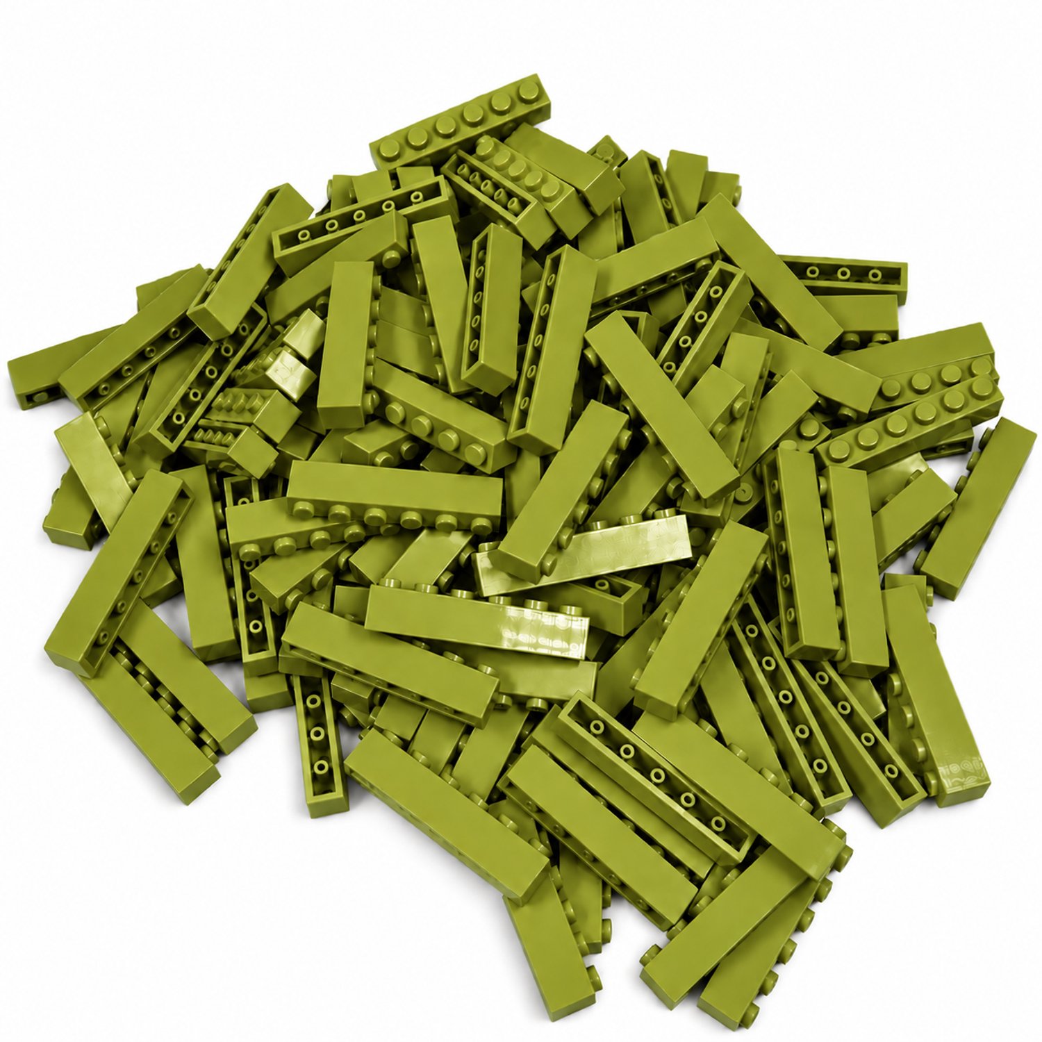 100 Bouwstenen 1x6 | Lime | Compatibel met Lego Classic | Keuze uit vele kleuren | SmallBricks