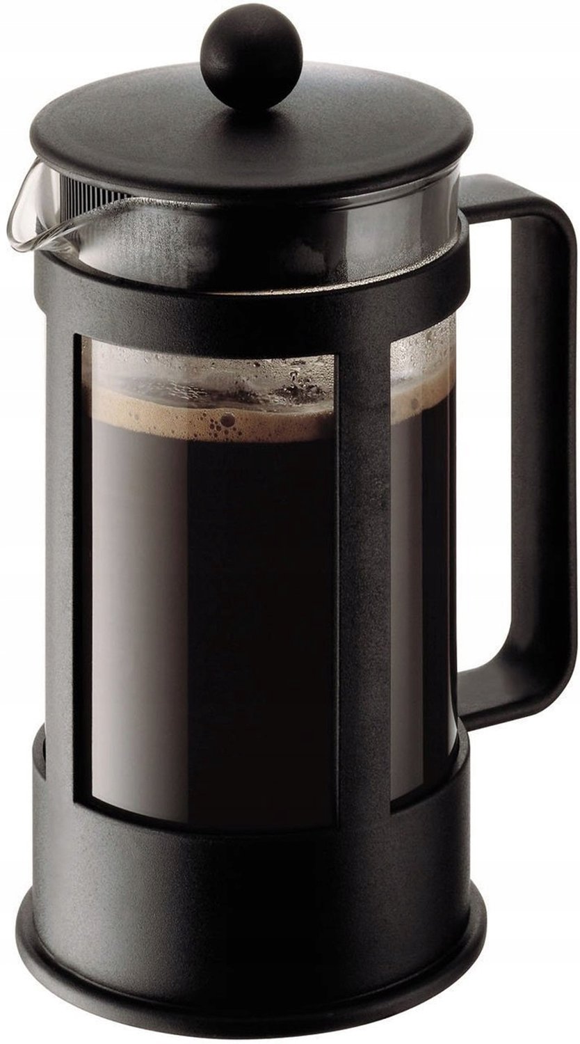 Bodum Kenya Koffiezetter - 1000 ml - Zwart Glas