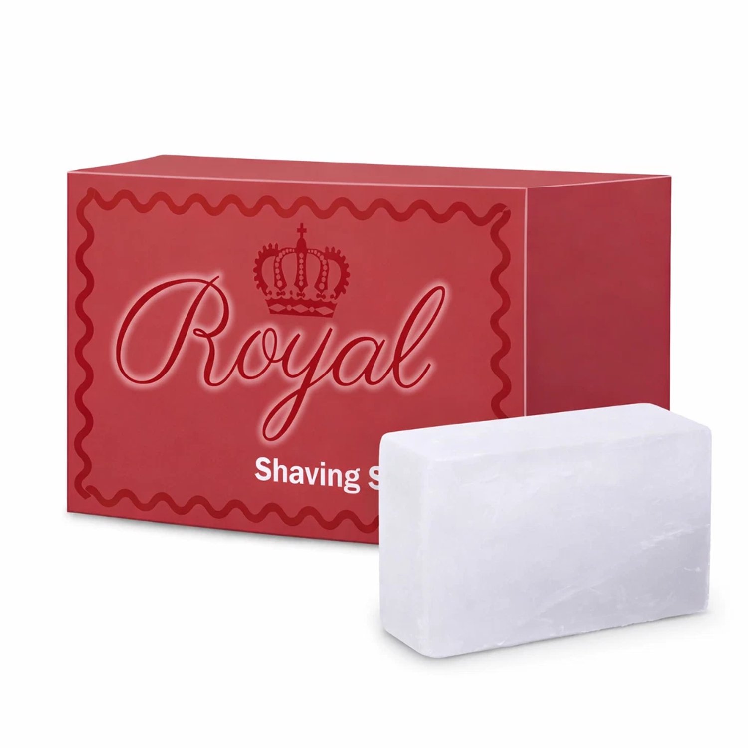 Royal Aluinsteen Scheersteen 100% Natuurlijk - 100g - Geurloze Aftershave Blok tegen Scheerwondjes, Scheerirritatie en Roodheid - Huidverzachtende Alum Block voor Mannen - 1 x 100 g Met Kajal Sticker