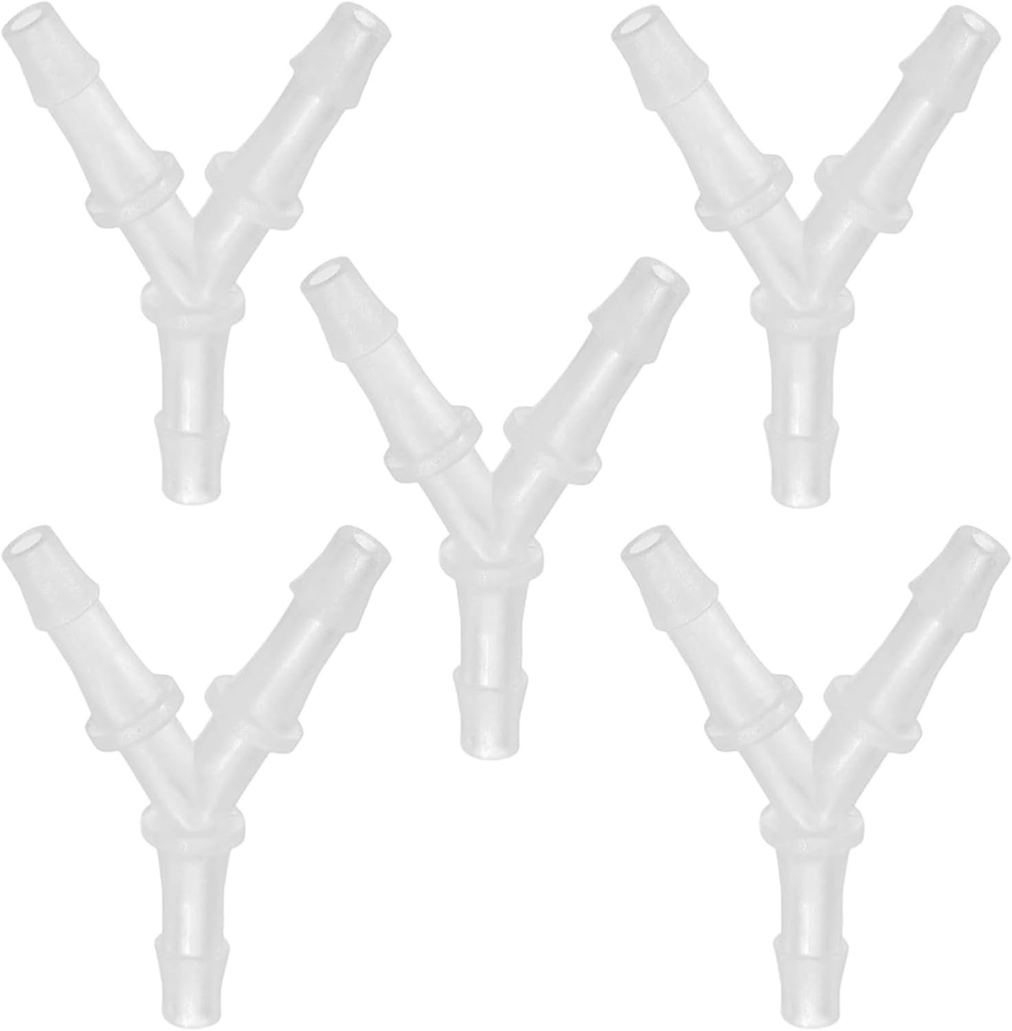 Set van 5 Y-vormige zuurstofslangverbindingen, stabiele koppeling voor zuurstoftherapie en concentrators, accessoires voor slangverbindingen