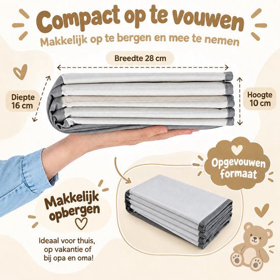 Icom - Ballenbak Baby - Ballenbad met 90 Ballen - Ø 80 cm - Opvouwbare Ballenbak - Speelgoed vanaf 6 Maanden - Grijs — afbeelding 3